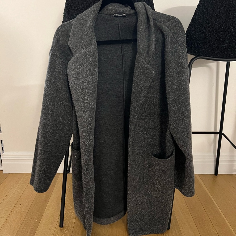 Zara Grey Sweater Coat